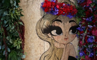 Cantiknya Instalasi Bunga Segar & Ilustrasi Fashionable pada Perayaan Ulang Tahun Central