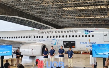 Livery Eksklusif Garuda Indonesia UOB Card di Pesawat Garuda Indonesia