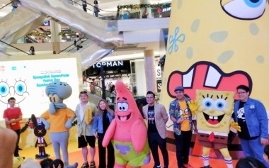 Spongebob bersama Konten Kreator Lokal Rayakan Libur Akhir Tahun di Kota Kasablanka